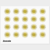 Golden Sunburst Stickers (Vel)