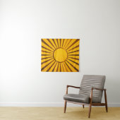 Golden Sunburst Wandkleed (In Situ (horizontaal))
