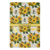 Golden Sunflower Honeycomb en Royal Bee Mini Klembord (Achterkant)