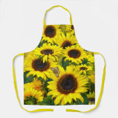 Golden Sunny Sunflower Schort (Voorkant)