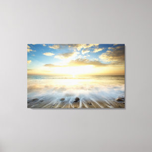Golden Sunrise Canvas Afdruk