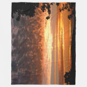 Golden Sunrise Fleece Deken (Voorkant)