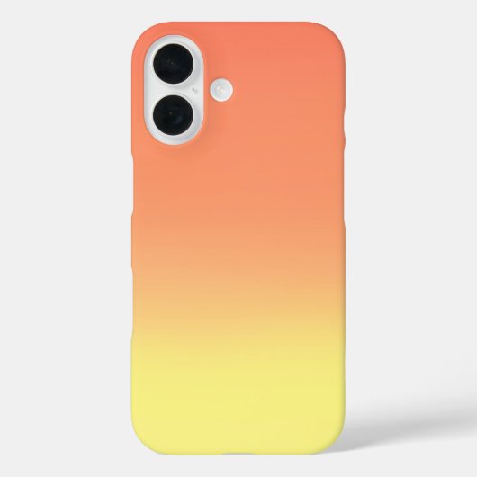 Golden Sunrise Ombre - iPhone 16 Coque (Verso)