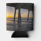 Golden Sunrise onder Pensacola Pier Koelbox Blikjeskoeler (Voorkant)