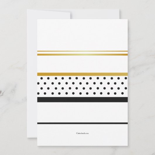 Golden Suns Invitation Kaart (Achterkant)