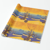 Golden Sunset Art Cadeaupapier (Uitgerold)