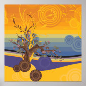 Golden Sunset Art Poster (Voorkant)