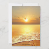 Golden Sunset Beach Wedding Invitation (Dos)