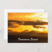 Golden Sunset Briefkaart (Voorkant / Achterkant)