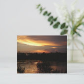 Golden Sunset Briefkaart (Staand voorkant)