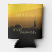 Golden Sunset Cactus Desert Dreaming Phoenx AZ Blikjeskoeler (Voorkant)