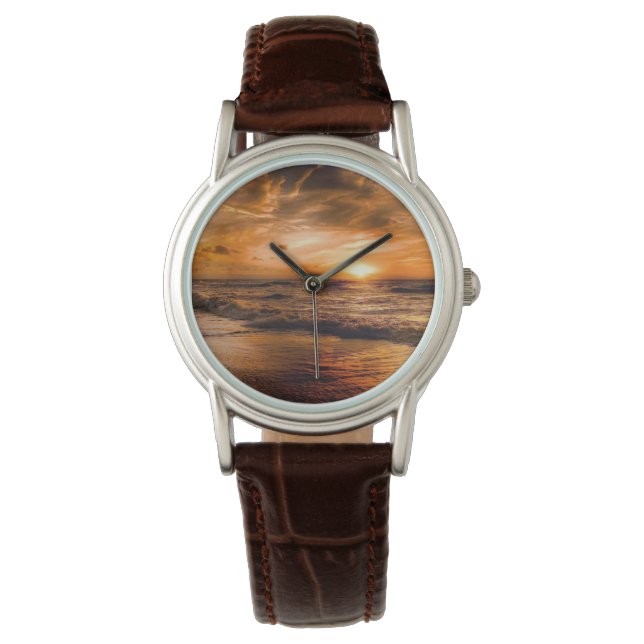 Golden Sunset Dames Horloge (Voorkant)