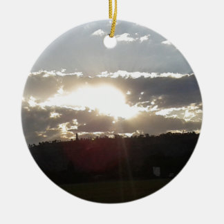 Golden Sunset Horizon Keramisch Ornament
