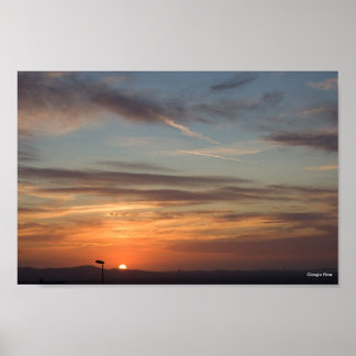 Golden Sunset in Sardinië - Italië Poster