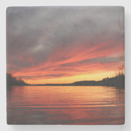 Golden Sunset Marble Onderzetter