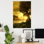 Golden sunset poster (Thuiskantoor)