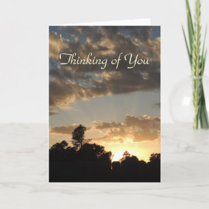Golden Sunset with God Rays - Denken aan je Kaart