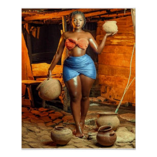 Golden sur la Savannah Glossy Poster