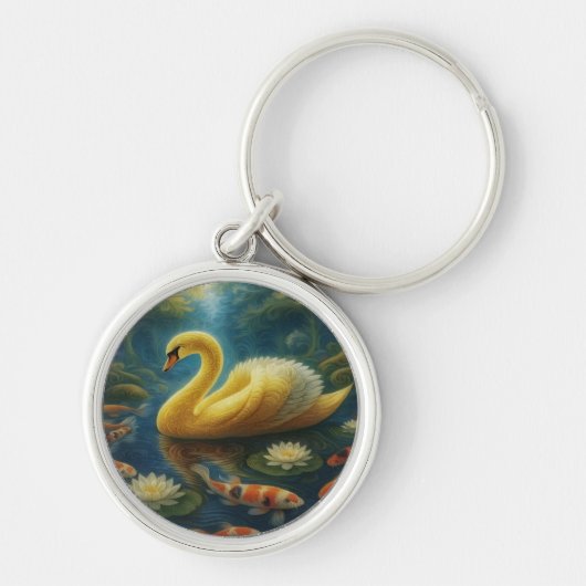 Golden Swan Keychain (Voorkant)