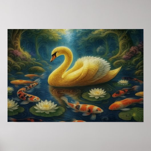 Golden Swan Poster (Voorkant)