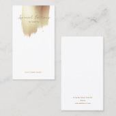 Golden Swash Logo Earring Display Visitekaartje (Voorkant / Achterkant)