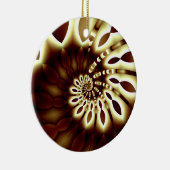 Golden Swirl Round Ornament (Rechts)
