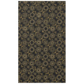 Golden Symbols Pattern 12.bw Black BG Tafelkleed (Voorkant)