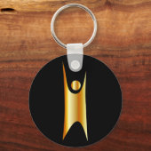 Golden symbool van de mensheid sleutelhanger (Voorkant)