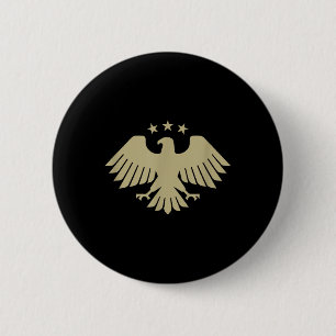 Golden Syrian Eagle - Nationaal embleem Ronde Button 5,7 Cm