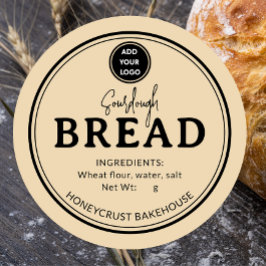 Golden Tan Bakery Sourdough Bread Label Sticker
