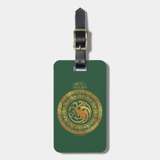 Golden Targaryen Crest Bagagelabel (Voorkant verticaal)