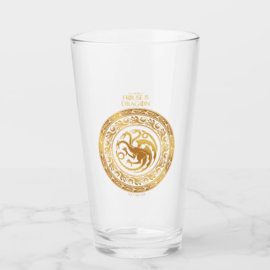 Golden Targaryen Crest Glas (Voorkant)
