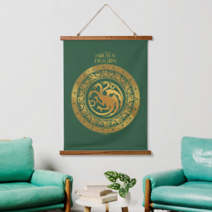 Golden Targaryen Crest Hangend Wandkleed