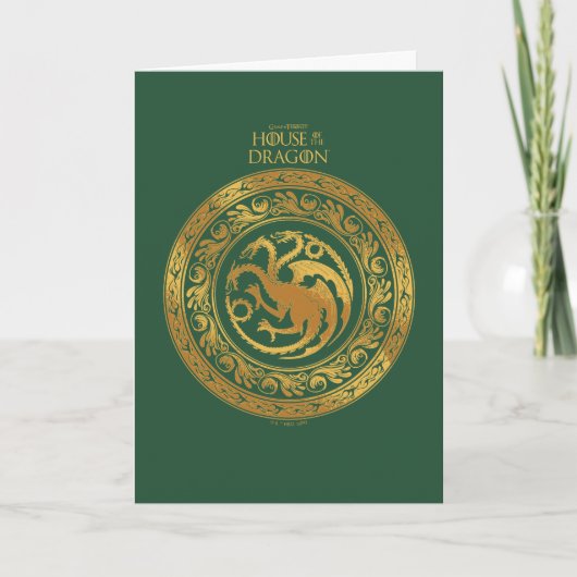 Golden Targaryen Crest Kaart (Voorkant)