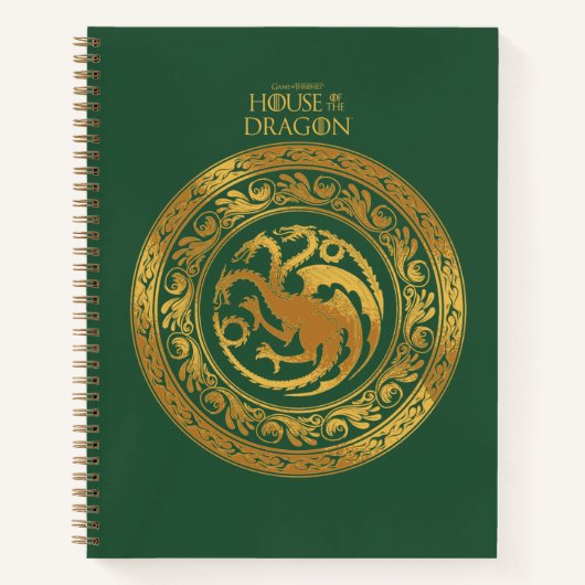 Golden Targaryen Crest Notitieboek (Voorkant)