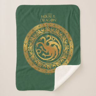 Golden Targaryen Crest Sherpa Deken