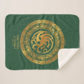 Golden Targaryen Crest Sherpa Deken (Voorkant (horizontaal))