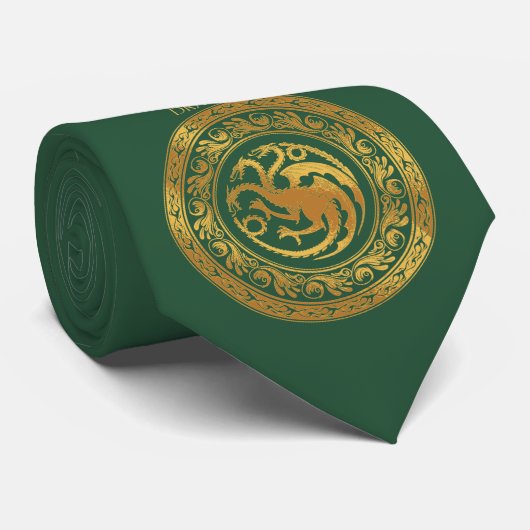 Golden Targaryen Crest Stropdas (Opgerold)