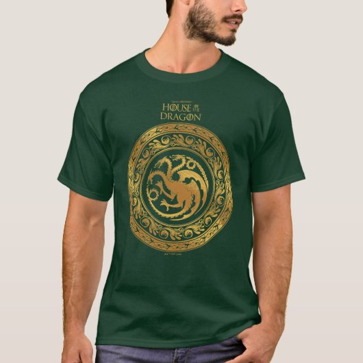 Golden Targaryen Crest T-shirt (Voorkant)