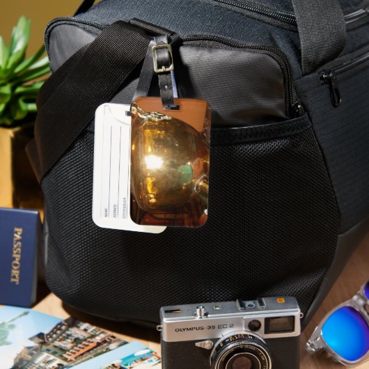 Golden tea Pot Bagagelabel (Voorkant & Achterkant)