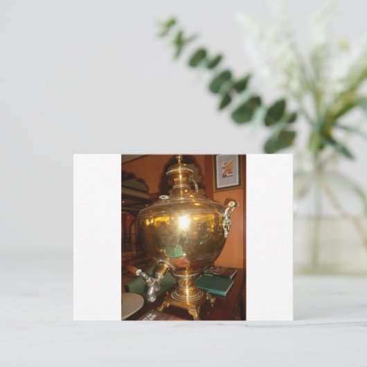 Golden Tea Pot Wall Art & Print Briefkaart (Staand voorkant)