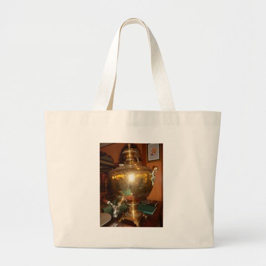  Golden Tea Pot Wall Art & Print Grote Tote Bag (Voorkant)