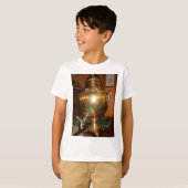 Golden Tea Pot Wall Art & Print T-shirt (Voorkant volledig)