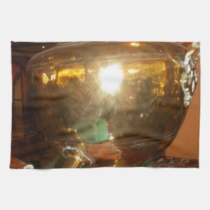 Golden Tea Pot Wall Art & Print Theedoek