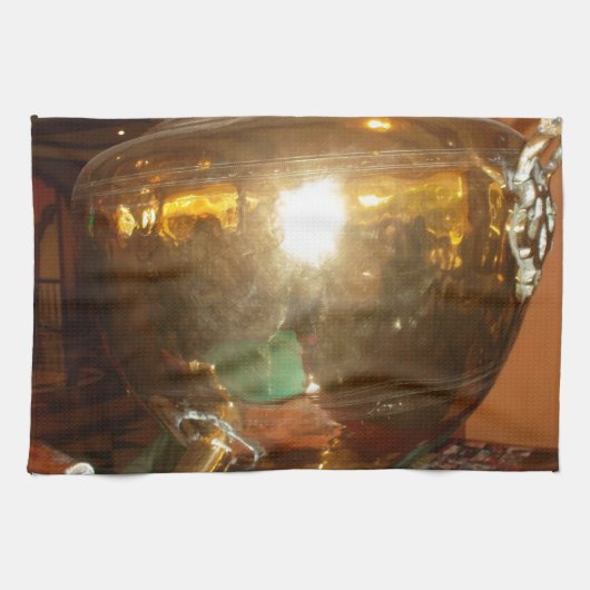  Golden Tea Pot Wall Art & Print Theedoek (Horizontaal)