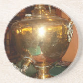 Golden Tea Pot Wall Art & Print Zandsteen Onderzetter (Voorkant)