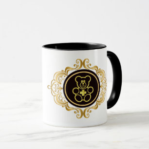 Golden Teddy Bear Doctor Personnaliser Nom Mug