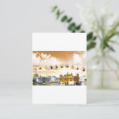 GOLDEN TEMPEL MET SIKH GURUS BRIEFKAART (Staand voorkant)