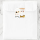 GOLDEN TEMPEL MET SIKH GURUS VIERKANTE STICKER (Tas)