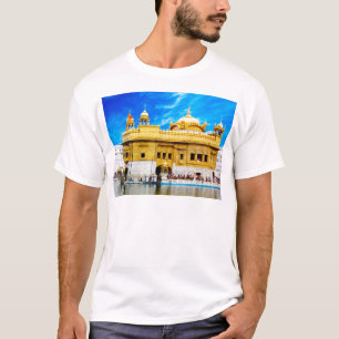 GOLDEN TEMPLE BLUE SKY BACKGROUND AMRITSAR T-SHIRT